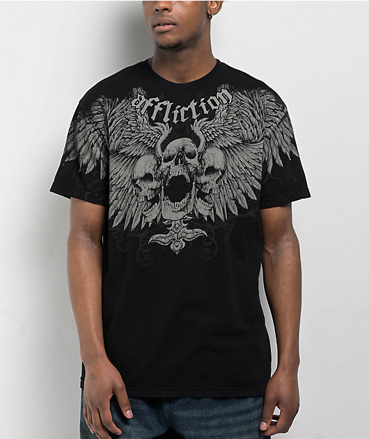 AFFLICTED アフリクテッド Afflicition Desperation Black T-Shirt | Zumiez