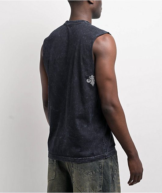 Afflicition Primal Tech Obsidian Lava Wash Tank Top