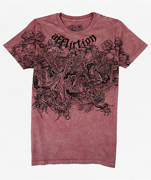 トップス Affliction Angel T shirt Red label sk8 Affliction Angel T shirt Red label sk8 - メルカリ