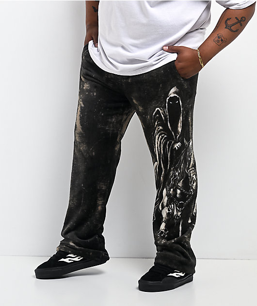 Affliction Black Night Plush Lounge Pants