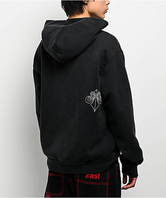 Affliction Black Night Potassium Wash Hoodie
