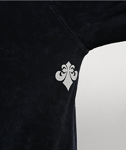 Affliction Catastrophe Black Wash Thermal Long Sleeve T-Shirt | Zumiez