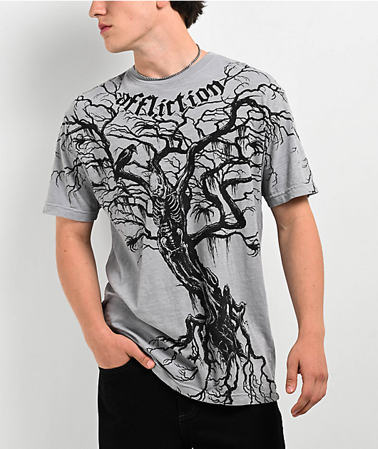 Affliction Catharsis Grey T-Shirt | Zumiez