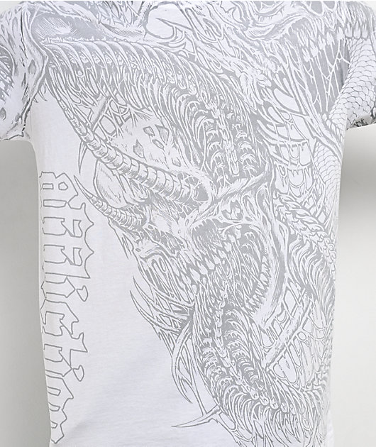 Affliction Caustic Abyss White T-Shirt