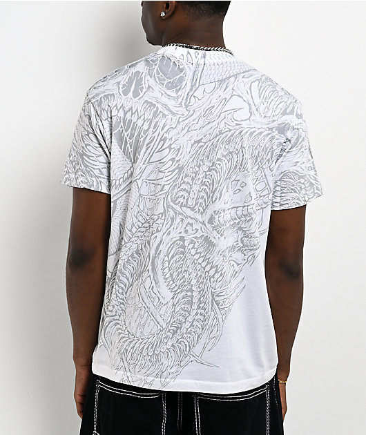 Affliction Caustic Abyss White T-Shirt