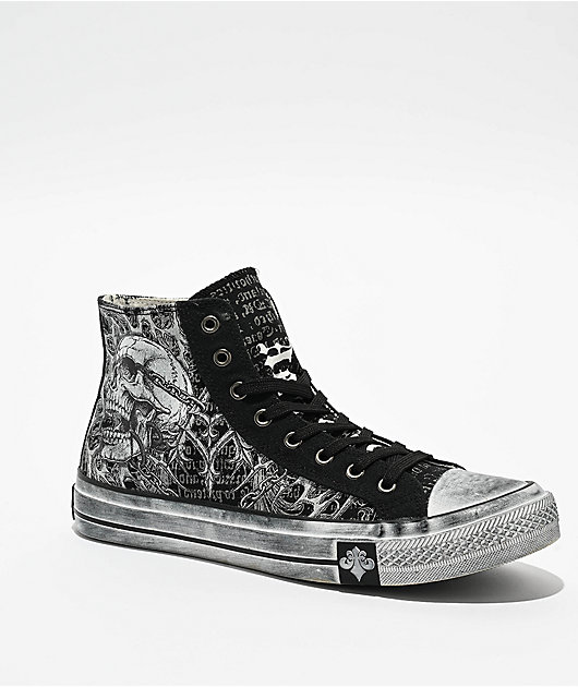 Affliction Collapse Black & Grey Shoes | Zumiez display picture 1