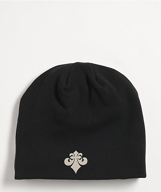 Affliction Collapse Black Reversible Skully Beanie