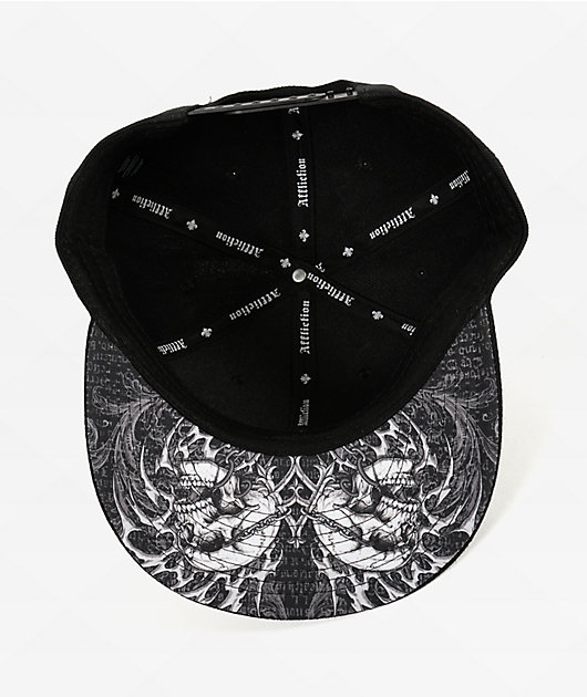 Affliction Collapse Black Snapback Hat