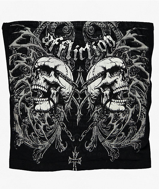Affliction Collapse Black Tube Top