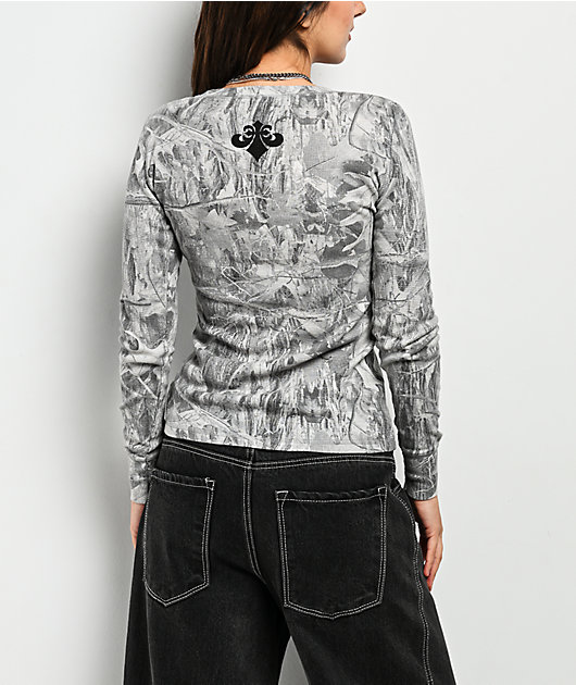 Affliction Collapse Camo Thermal Long Sleeve T-Shirt