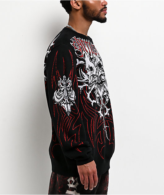Affliction Corrosive Kingdom Black Sweater