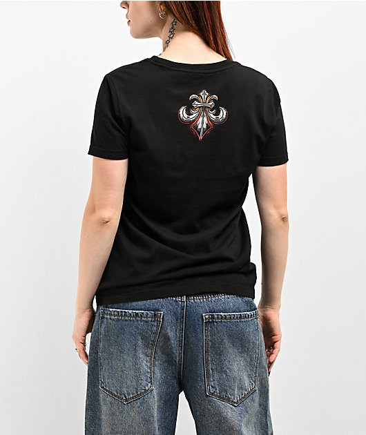 Affliction Cosmic Inferno Black T-Shirt