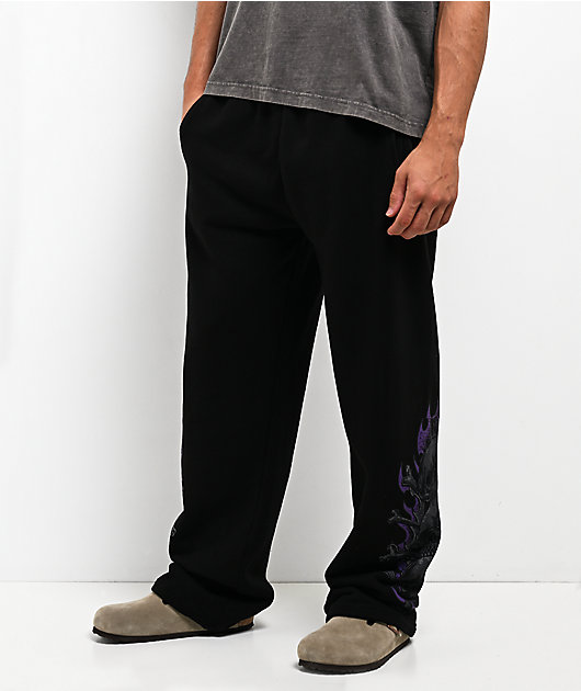Affliction Darkness Falls Black Sweatpants