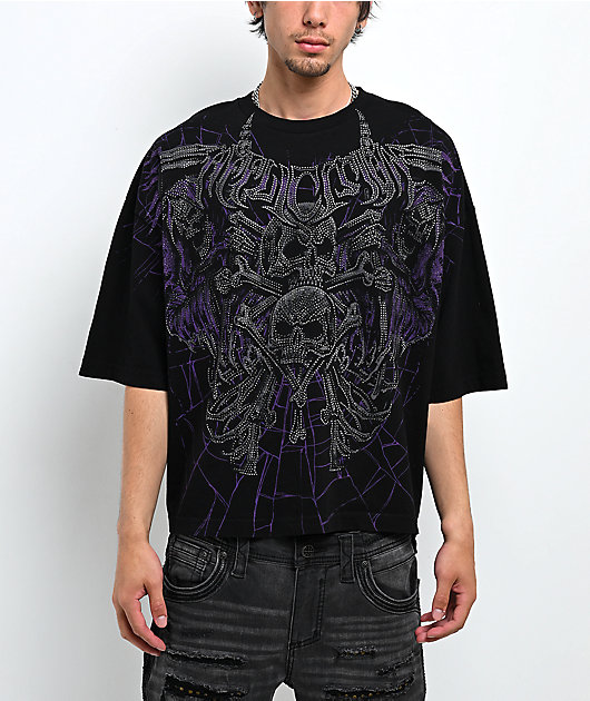 Affliction Darkness Falls Black T-Shirt | Zumiez