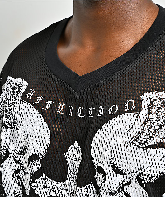 Affliction Death Trial Black Mesh Jersey