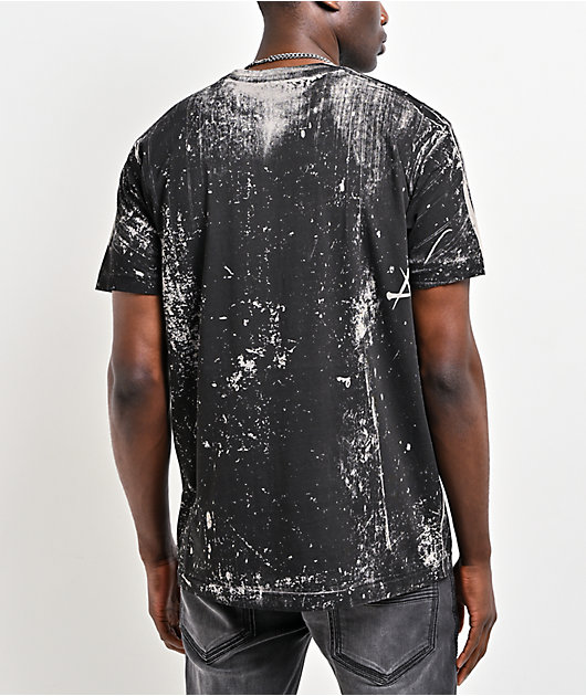 Affliction Death Trial Silver Lava Wash Reversible T-Shirt