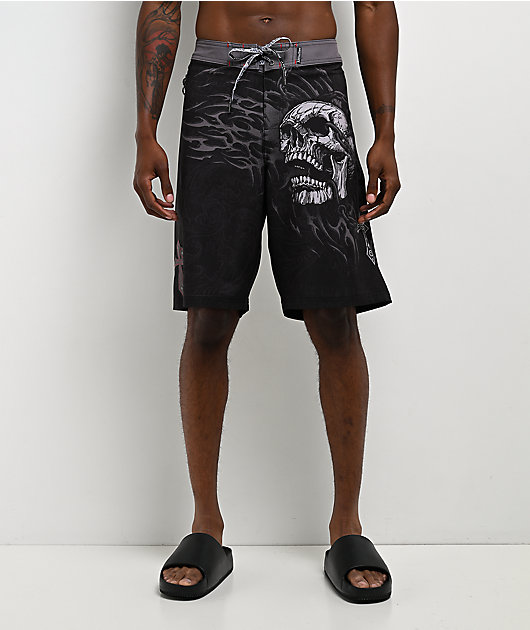 Affliction Decimation Black Board Shorts