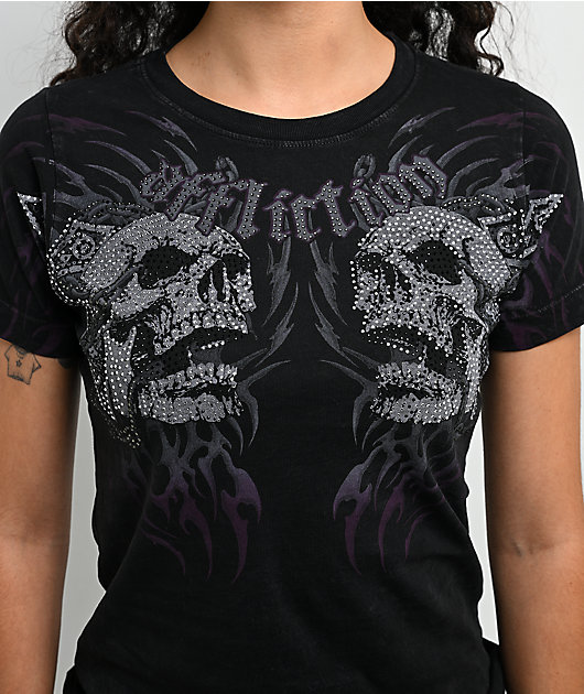 Affliction Destruction Black Wash T-Shirt