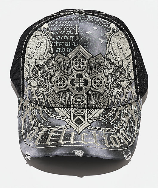 Affliction Dominion Black Trucker Hat
