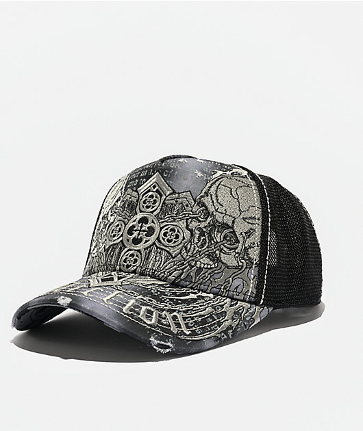 Affliction Dominion Black Trucker Hat