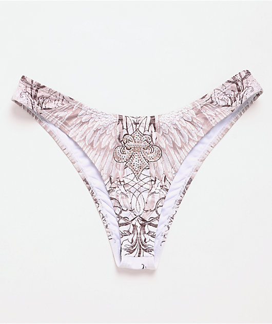 Affliction Elusive Phase White Bikini Bottom