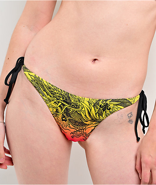 Affliction Flaming Dragon Gradient Bikini Bottom