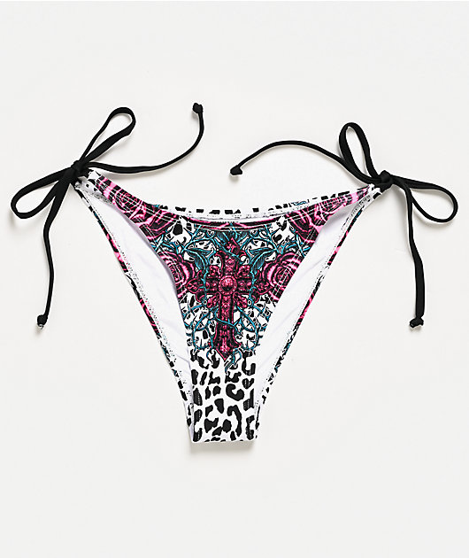 Affliction Forgotten White Bikini Bottom