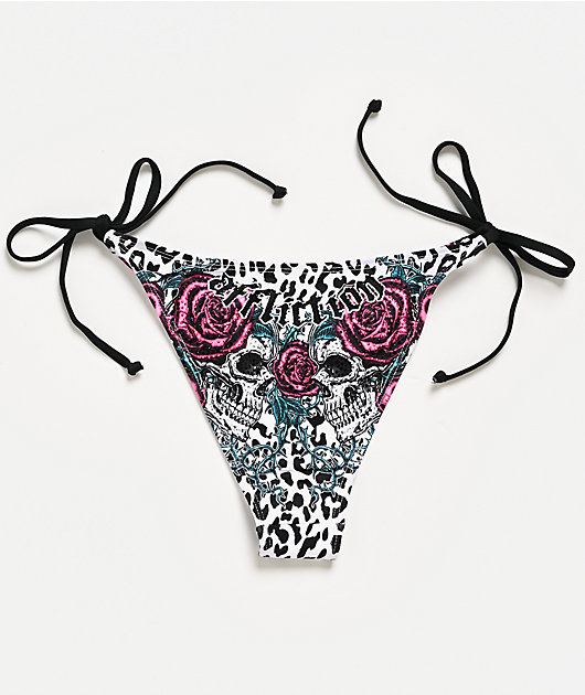 Affliction Forgotten White Bikini Bottom