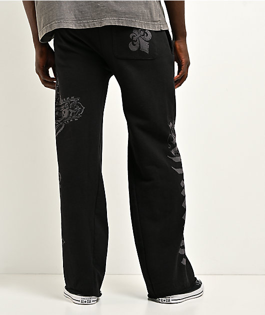 Affliction Gate Black Sweatpants