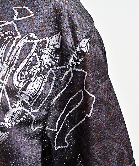 Affliction Ghost Fever Black Crop Jersey