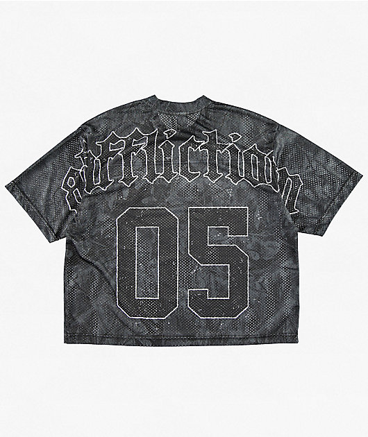 Affliction Ghost Fever Black Crop Jersey