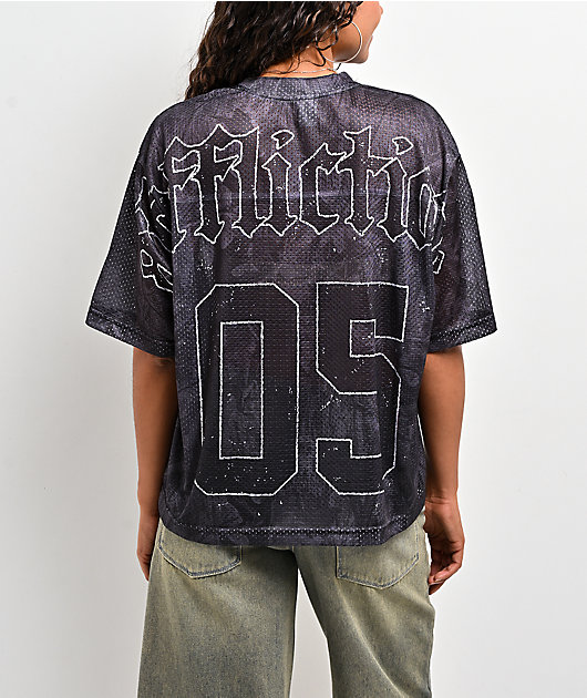 Affliction Ghost Fever Black Crop Jersey