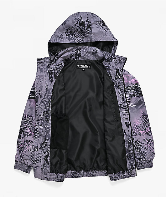Affliction Grey & Purple Snowboard Jacket
