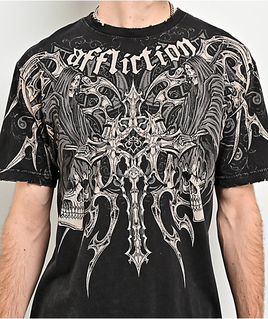 Affliction Haunted Passage Black T-Shirt