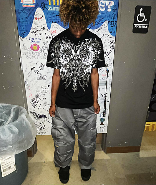 Affliction Haunted Passage Reflective Black T-Shirt | Zumiez
