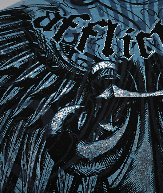 Affliction Ice Blade Blue T-Shirt
