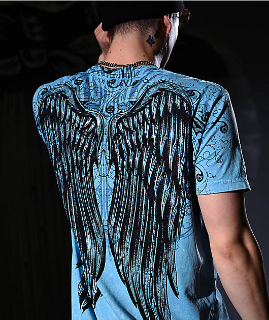 Affliction Ice Blade Blue T-Shirt