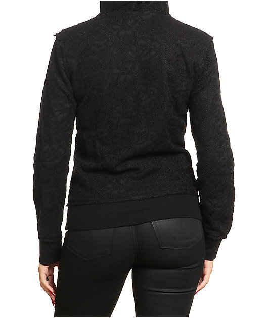 Affliction Iced Inferno Black Zip Hoodie