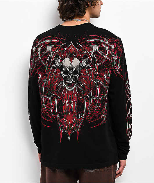 Affliction Immortal Empire Lava Black Wash T-Shirt
