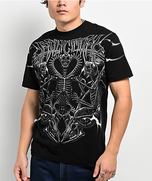 Affliction Imperial Beast Black T-Shirt | Zumiez