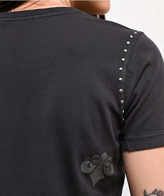 Affliction Indifference Black Wash T-Shirt