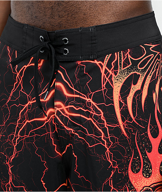 Affliction Infernal Nightmare Black Board Shorts