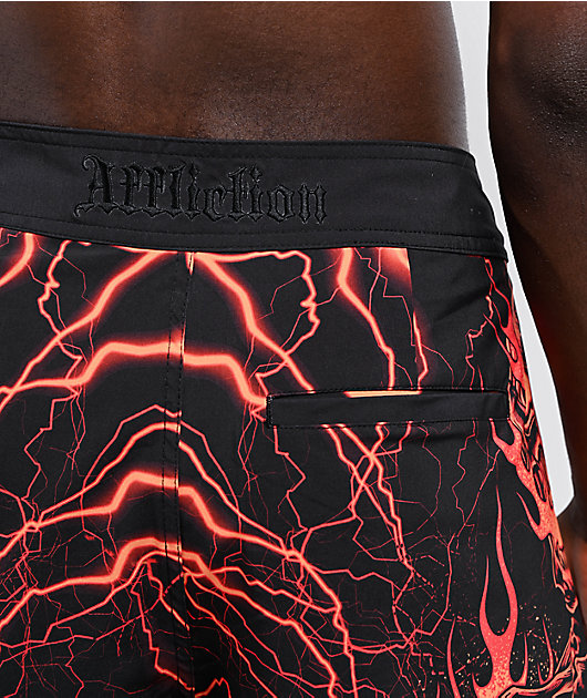 Affliction Infernal Nightmare Black Board Shorts