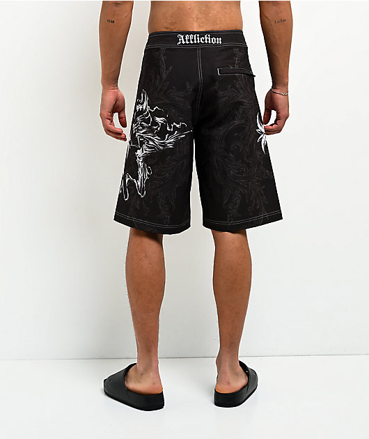 Affliction Jump Black Board Shorts