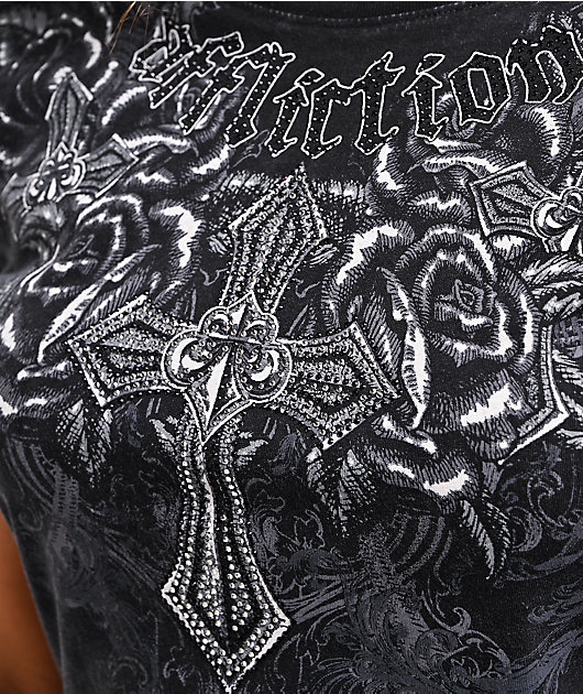 Affliction Keep The Faith Black T-Shirt