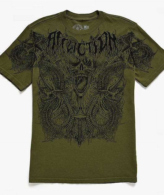 Affliction Kids Caustic Abyss Green T-Shirt