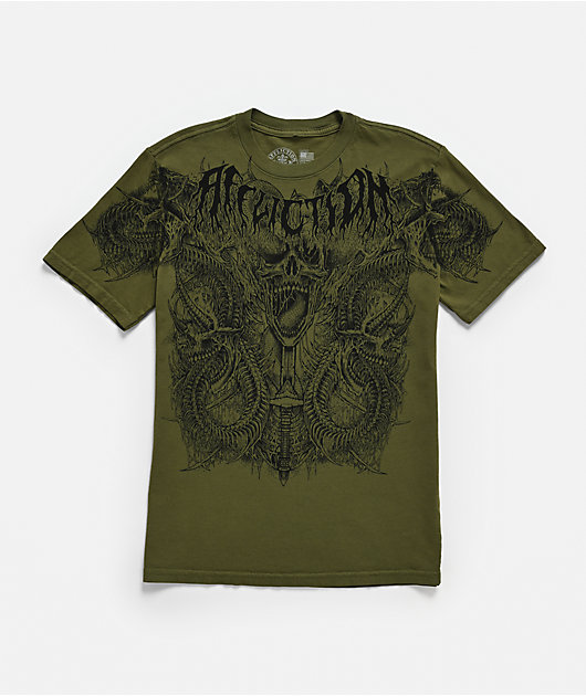 Affliction Kids Caustic Abyss Green T-Shirt