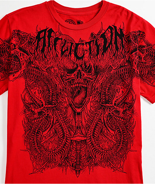 Affliction Kids Caustic Abyss Red T-Shirt