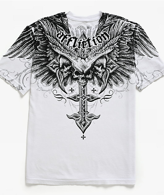 Affliction Kids Death Eyes White T-Shirt