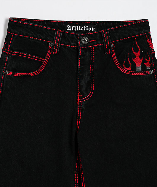 Affliction Kids Flameful Faith Black Jeans